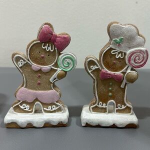 NWT Set of 2 Gingerbread figures